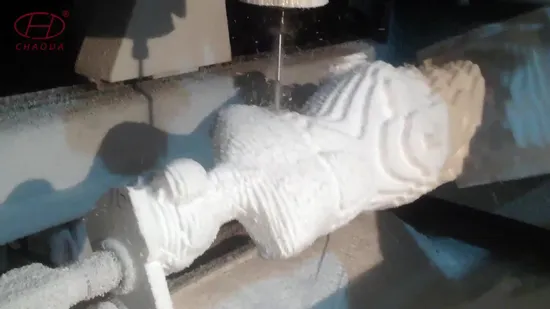 EPS Foam Block CNC Cutting Machine / 4 Axis 3D CNC Milling Machine for Styrofoam, PU, Polystyrene, Polyurethane 