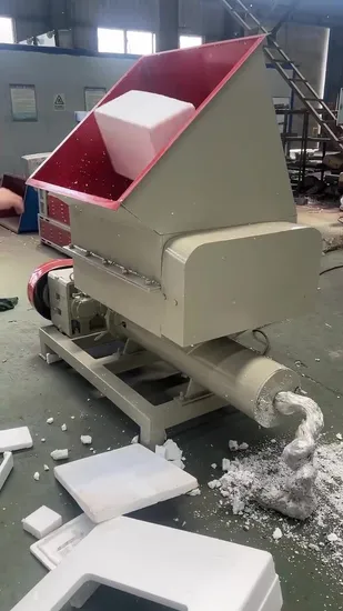 EPS Foam Waste Recycling Melt Machine, Ceramic Heater, One Motor Two Shafts 