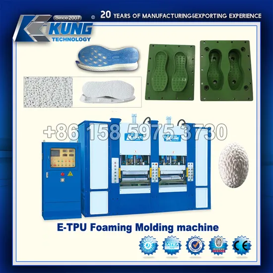 2 Statation Etpu Foam Sports Shoe Soles Making Machine 